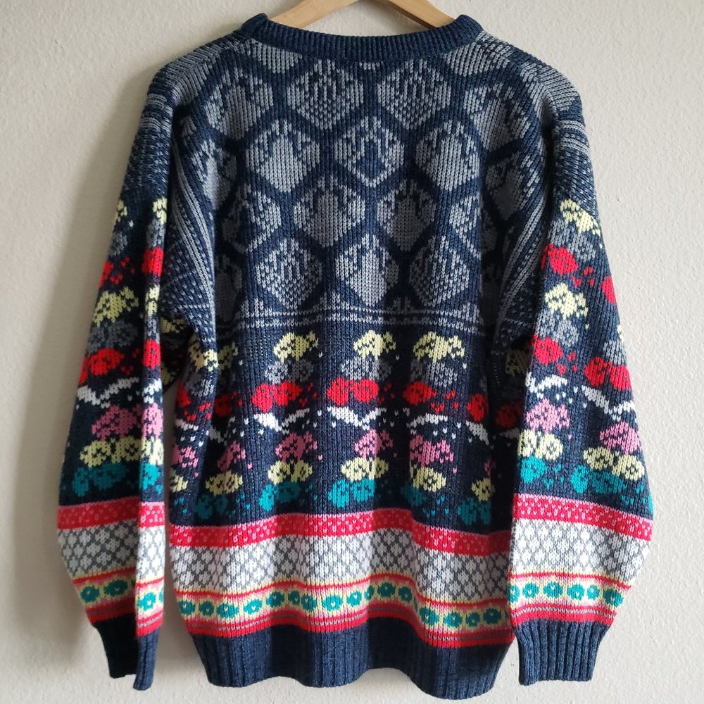 Multi-color Women Pullover Sweater L